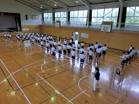 球技大会の様子 開会式